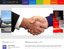 Tablet Screenshot of caillot.fr